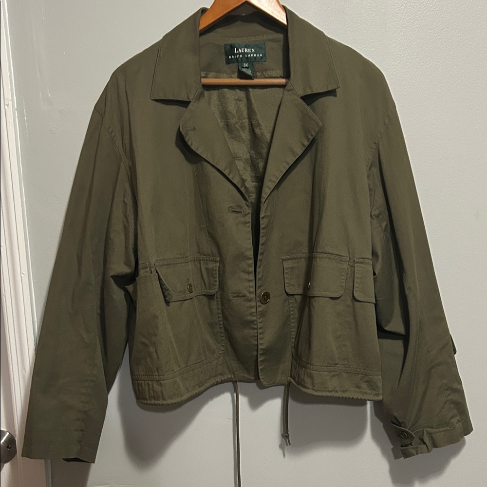Lauren Ralph Lauren Khaki Utility Jacket